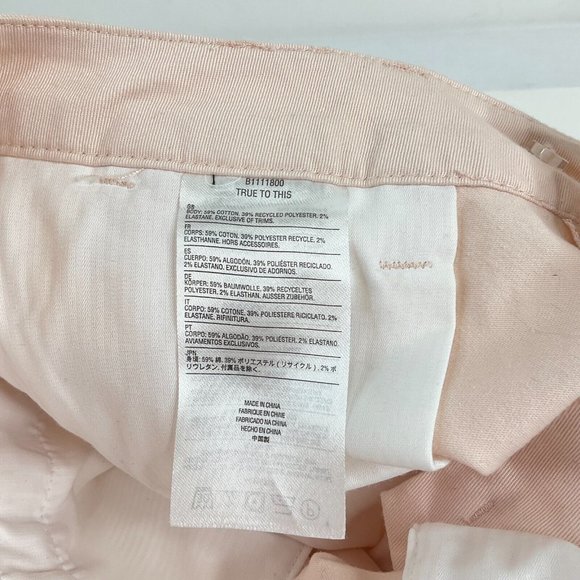 Volcom Dress Pants Womens Sz 28 Beige Fix Waist Slim Straight Regular Fit $75Nwt - Picture 11 of 15